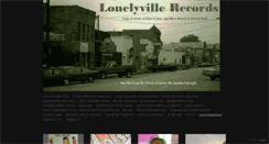 Desktop Screenshot of lonelyvillerecords.com