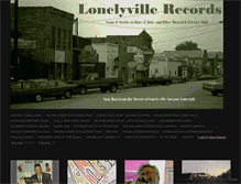 Tablet Screenshot of lonelyvillerecords.com